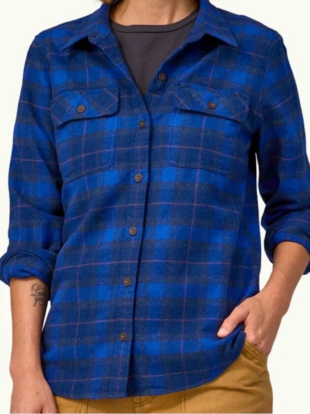 Patagonia Long-Sleeved Organic Cotton Midweight Fjord Flannel Vista Small